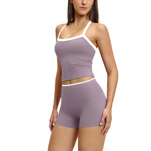 High Quality Women's <b>Sets</b> Versatile Vintage Wear Moisture Control Anti Wrinkle Daily Sportswear Breathable Women's 2 Piece <b>Sets</b> - Product Image 4