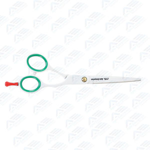 Tijeras de Peluquería Profesionales de Acero Inoxidable Japonés para Estilistas y Uso Doméstico, Blancas, Verdes y Rojas, 5.75 Pulgadas - Product Image 5