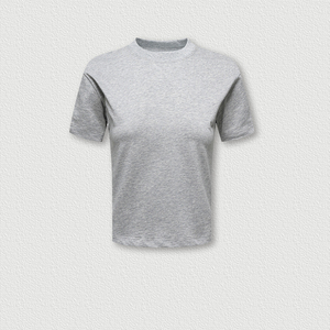Women's for Crew Neck Crop <b>Top</b> Full Sleeve Regular Jersey 100% Cotton Casual T-Shirt Eco-Friendly Spring Summer Breathable - Product Image 3