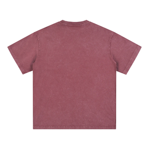 Men's Solid Color Short Sleeve O-Neck T-Shirt Oversized Fit Jersey Knitted 100% Cotton Vintage Casual Breathable - Product Image 5