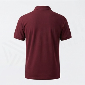 เสื้อโปโลชายลายเรียบ ผ้าโพลีเอสเตอร์ 100% น้ำหนัก 220 กรัม ผ้าถักระบายอากาศดี บริการ OEM ออกแบบโลโก้ด้านหน้า - Product Image 2