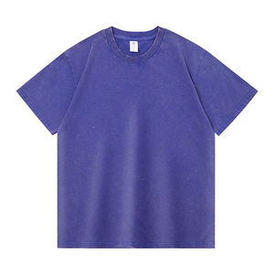 T-shirt décontracté pour homme, col rond, manches courtes, en molleton 120g, 100% coton, respirant, séchage rapide, écologique, collection été 2026, design oversize - Product Image 5