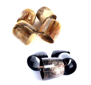 Accesorios de vajilla para banquetes de boda de lujo, servilleteros de cuerno natural, diseño moderno, compra a través de UF INTERNATIONAL Crafts - Product Image 4