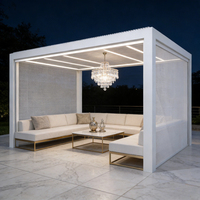 Kits de système OEM en aluminium électrique de protection contre les intempéries Tingmeihaoting, pergola en aluminium de jardin
