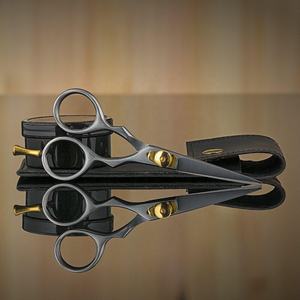 กรรไกรเล็มหนวดและเคราสีเงิน5นิ้วกรรไกรตัดผมสแตนเลสคมสุดๆเครื่องมือความงาม - Product Image 5