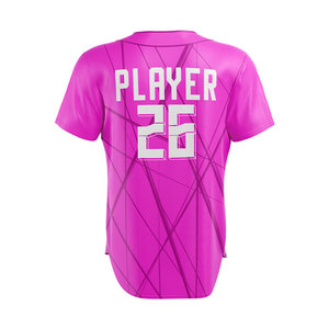 Camisetas de Béisbol Personalizadas para Mujer, Tallas Grandes, Manga Corta, Impresión Digital, 100% Poliéster, Transpirables, de Secado Rápido, para Softbol - Product Image 3