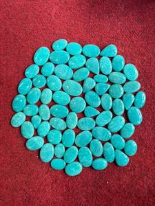 Pierre précieuse amazonite de qualité supérieure, bleu-vert, pierre naturelle pour la fabrication de bijoux, bagues, colliers, disponible à la vente - Product Image 1