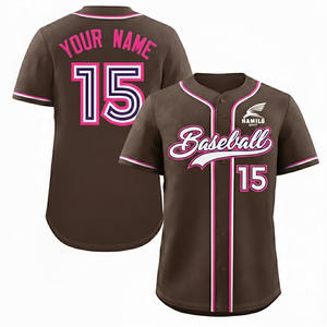 Conjunto de Uniforme de Béisbol Personalizado para Adultos, Ropa Deportiva de Talla Grande, 100% Poliéster, Transpirable, de Secado Rápido, con Impresión de Logotipo y Nombre del Equipo Personalizados - Product Image 5