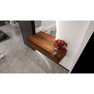 60\" Bathroom Vanity Cabinet with Soft Close Drawer <b>Float</b> Mounting Design-Exclusive Vanity Sink Not Included - Product Image 4