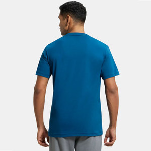 Camiseta de Manga Corta con Cuello Redondo, Rica en Algodón Peinado, Color Verde Azulado, Micro-Modal Elástico, Ideal para Degustación de Vinos y Ambientes Marinos - Product Image 3