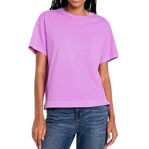 Fabricante Directo, Camiseta de Mujer de Alta Calidad con Estampado Moderno y Transpirable, Estilo Casual Urbano, Proveedor Mayorista - Product Image 1