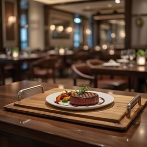 Organisateur de salle de bain en bois de qualité supérieure – Plateau de comptoir en bois massif pour distributeur de savon et accessoires - Product Image 4