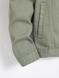 Chaqueta Vaquera Vintage de Alta Calidad para Hombre, Otoño Invierno, Estilo Europeo, Reversible, Antibacteriana, 100% Algodón, OEM, Estampado Animal - Product Image 2