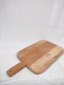 Wholesale Custom <b>Large</b> Small Size Rustic Brown Square Bamboo Eco-Friendly Contemporary 10mm Thick Serving Food Tray with Handles - Product Image 6