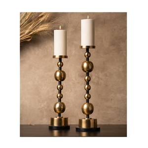 Classic design Gold metal candle holder set luxury modern candlestick stand wedding centerpiece <b>offers</b> in customization options - Product Image 2