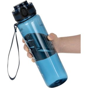 Bottiglia d'Acqua Durevole da 32oz in Tritan con Indicatore di Tempo Motivazionale, Senza BPA, Antigoccia, per Palestra, Viaggi, Casa, Scuola e Sport - Product Image 1