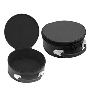 Black Masonic Crown Cap Case <b>Soft</b> Carry <b>Bag</b> with Zipper Closure Lightweight Designed for Carrying and Protecting Regalia - Product Image 1
