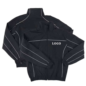 Conjunto Deportivo Personalizado con Logotipo Reflectante, Transpirable, de Nailon con Estampado de Leopardo, Chaqueta y Pantalones Impermeables para Entrenamiento, Jogging y Running - Product Image 2