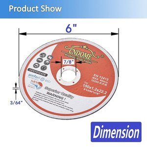 Offre Spéciale 7 "pouces 180mm abrasif granit métal disques de coupe couper roue Disco De Corte pour Inox caoutchouc métal acier inoxydable - Product Image 2