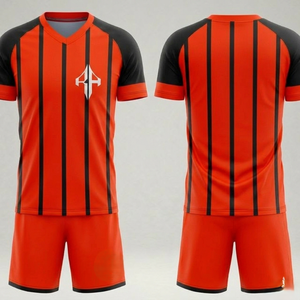Nuevo Uniforme de Fútbol Personalizado para Hombre, Servicio OEM de Verano, Uniforme de Fútbol Transpirable de Manga Corta de Primera Calidad Personalizado por RIVIAN ATLANTIC - Product Image 1