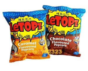 ขนมขบเคี้ยวแบบนิ่ม ปราศจากกลูเตน คุณภาพพรีเมียม ฮาลาล ยี่ห้อ LETOPZ มาเลเซีย รสหวาน รสช็อกโกแลตคาราเมล บรรจุถุง ได้รับมาตรฐาน HACCP ISO GMP - Product Image 1