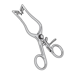 Retractor de Plester modificado Wallace, 2x2 dientes, 140mm de largo, instrumentos quirúrgicos manuales de acero inoxidable para cirugía General CE - Product Image 1