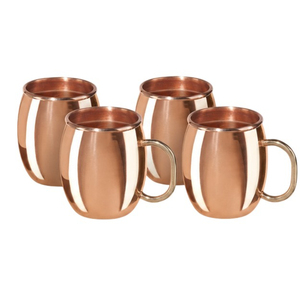 Custom Logo Hammered Moscow Mule Copper <b>Mugs</b> Set Pure Copper Cocktail Cups with <b>Gold</b> Brass Handle for Bar & Wedding Gifts - Product Image 6