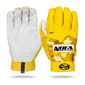 Guantes de Bateo de Béisbol Profesionales de Cuero, Ambidiestros, Acolchados, con Cierre de Hebilla, Logotipo Personalizado, Venta al Por Mayor - Product Image 3