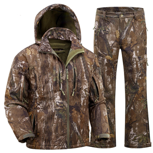 Ensemble veste et pantalon de chasse camouflage pour homme, imperméable, softshell, pour extérieur, manches longues, taille adulte - Product Image 5