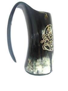 Taza Vikinga para Beber, Taza de Cerveza de Acero, Taza de Viaje, Taza de Resina para Camping con Asa, Mega Taza de Alta Popularidad, en Oferta - Product Image 2