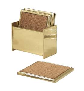 Juego de posavasos de latón, posavasos de latón hechos a mano, posavasos de latón macizo para mesa, juego de posavasos decorativos de latón, posavasos de latón de primera calidad - Product Image 2