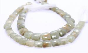 Natural Green <b>Cats</b> Eye Faceted Chicklet Shape Beads 7-8 MM <b>Cats</b> Eye Gemstone Beads 8 Inch Faceted <b>Cats</b> Eye Chew Gum Shape Beads - Product Image 6