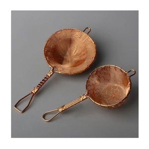 Brass <b>Tea</b> Long Handle Strainer Perfect Coffee Grounds Herbal Spoons Flatware for Drink <b>Tea</b> Coffee Powder - Product Image 1