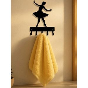 Ganci da Parete Rustici a Doppio Livello Riutilizzabili a Forma di Ballerina per Organizzazione e Decorazione Domestica - Product Image 3