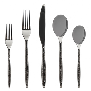 Ensemble de couverts en acier inoxydable durable de haute qualité, finition argentée miroir, cuillère, fourchette, couteau pour mariage et fête aux prix les plus bas - Product Image 4