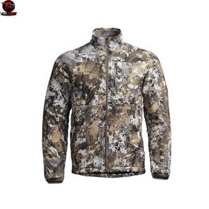Veste de chasse pour homme en camouflage numérique de qualité supérieure, légère, coupe-vent, respirante, entièrement zippée, pour l'extérieur - Product Image 1