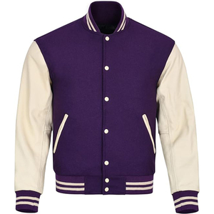 Chaqueta Varsity de Diseño Clásico para Hombre, Estilo Casual con Bloques de Color y Botones, para Primavera, Otoño, Escuela y Béisbol - Product Image 1