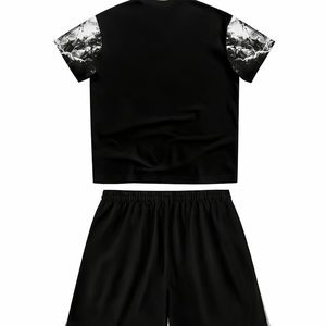 Mens 2026 Summer Streetwear Suit Soft & Breathable 3D Angel Print Casual Set - Product Image 5