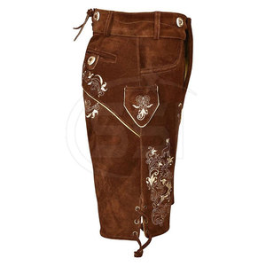 Pantalones Cortos de Lederhosen Premium para Hombre, Estilo Casual, Ecológicos, con Cierre de Botones, para Eventos de Oktoberfest, Traje Alemán Clásico, Rústico - Product Image 3