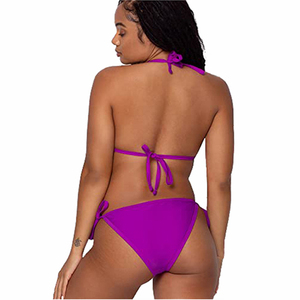 Nuevo Traje de Baño Sexy Personalizado para Mujer, Color Morado, Traje de Baño de 2 Piezas, Bikini con Precios Económicos - Product Image 3