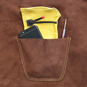 Delantal de cuero superventas, delantal de trabajo de cuero resistente al calor y las llamas, delantal de cuero para soldar - Product Image 4