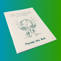 Carnet en papier semence écologique personnalisable avec logo, format A5, en papier recyclé, avec graines de fleurs sauvages intégrées, pour cadeau d'entreprise