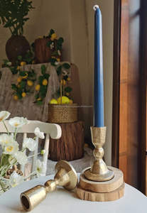 Porte-bougie en forme de piliers en métal doré pour la décoration de la maison, du jardin, des mariages, de la Saint-Valentin - Durable et fait à la main - Product Image 5