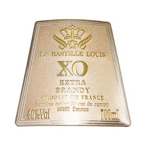 Placa de Identificación Metálica Decorativa Personalizada en Oro para Identificación de Productos - Product Image 1