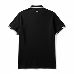 Camiseta Polo Negra al por Mayor para Hombre |   Bordado de Logotipo Personalizado Disponible |   Ropa Casual y de Uniforme de Punto Piqué - Product Image 1