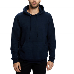 Sweats à capuche respirants pour hommes personnalisés directs d'usine sweats unis avec coupe régulière pour l'automne vêtements quotidiens teints en plaine - Product Image 5