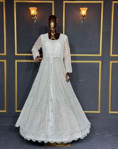 Nueva llegada Net Lehenga Choli con LX Front Cut Full Heavy Dori Work y Jarkan Stone Detailing en 5 ricos tonos nupciales - Product Image 1