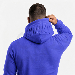 Sweat-shirt personnalisé gaufré de haute qualité, sweats à capuche surdimensionnés blancs vierges pour hommes, sweats à capuche gaufrés pour hommes, sweats à capuche unis à impression en relief - Product Image 2