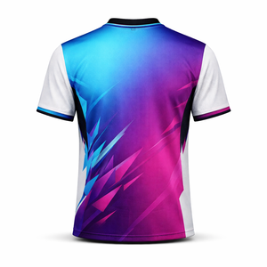 เสื้อแข่งอีสปอร์ตแบบซับลิเมชั่นสั่งทำ OEM สำหรับผู้ชาย แขนสั้น แห้งเร็ว คอวี ระบายอากาศ ป้องกันรังสียูวี ไล่เฉดสี ชุดทีม - Product Image 6