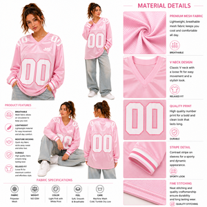 เสื้อกีฬาผ้าตาข่ายแบบกำหนดเอง คอวี แขนสั้น ทรงโอเวอร์ไซส์  รายละเอียดตัวเลข สไตล์สตรีทแวร์ Y2K ขายส่งจำนวนมาก จัดหาแบบ B2B - Product Image 5